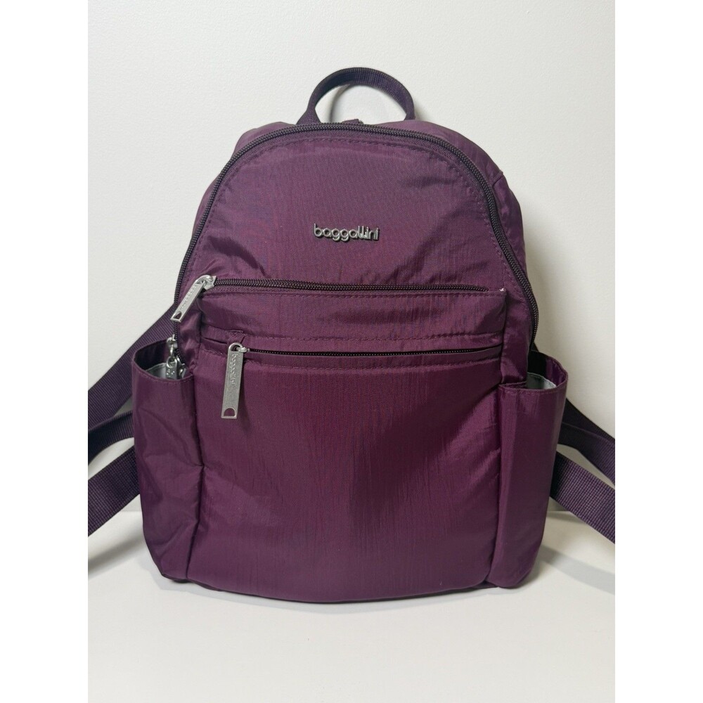 Baggallini Securtex Anti-Theft Vacation Backpack Mulberry